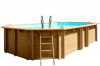 Овальный деревянный бассейн 672x472x146 см VERMELA GRE 790090